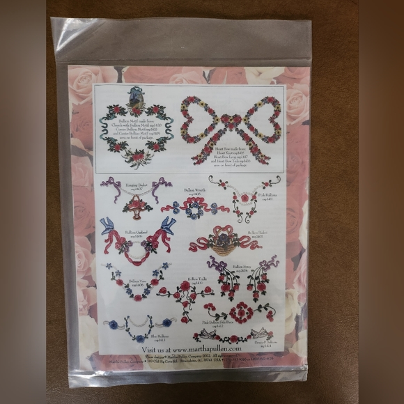 Martha's CD Bullion Rose's Collection 21 Machine Embroidery Designs - Picture 3 of 5